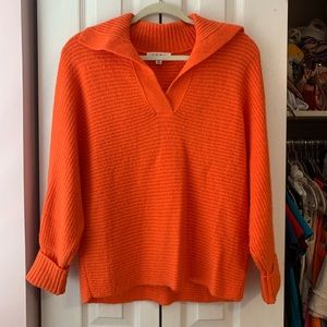 NWOT THML coral/orange sweater